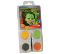 Eulenspiegel - Set de Motivos de Maquillaje Pequeño dragón, 4 Colores