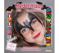 Eulenspiegel Set Tema Murciélago, Schmink-Set Con Schminkanleitung Y 1 Pincel