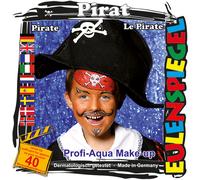 Eulenspiegel Set Tema Pirata,Kit de Maquillaje Pirata Con Schmink-Anleitung,1