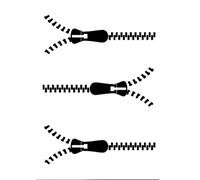 Eulenspiegel- Zippers Plantilla de pintura facial (109403)