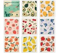 Eulnars Paños suecos para cocina, paquete de 8 paños de cocina suecos, toallas de papel reutilizables, lavables, biodegradables, paños de esponja de celulosa antiarañazos, sin olor