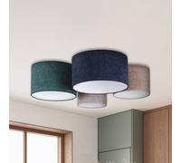 Euluna Plafón Boucle 4 luces azul/verde/cappuccino/gris