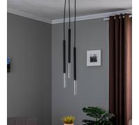 Euluna Thalassa Lámpara colgante 3 luces G9 negro/dorado redonda