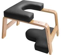 Eumatenova Silla de Yoga, Silla de Inversión Yoga, Banco Parada de Cabeza Sirsasana, Taburete de Yoga para Entrenamiento de Equilibrio y Alivie la Fatiga (Negr)