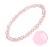 EUMENIDES Pulsera de piedra natural para mujer, turmalina, ojo de tigre, obsidiana, piedra de ágata, calidad A, 18 cm, 4/6 mm, Piedra