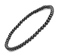 EUMENIDES Tobillera elástica con cuentas de cuerda para mujer, tobillera de piedras preciosas de ojo de tigre, 4/6 mm, 9.45 pulgadas, libera la ansiedad, talla única