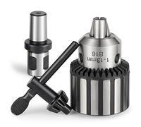 Eumtenr Portabrocas magnético súper resistente de 1/2 "(1-13 mm) con adaptador de vástago Weldon de 3/4" (B16)