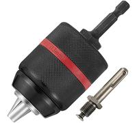 Eumtenr Portabrocas sin llave de repuesto multirápido, montaje de 1/2-20UNF, autoajustable de 1-13 mm, metal, portabrocas de taladro, compatible con máquina de perforación