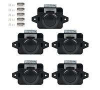 EUNEWR 5PCS Botón pulsador Gabinete Cerradura,Botones de Presión para Puerta de Armario sin llave,Botón de Cierre Cerraduras de Pestillo para Caravana Autocaravanas Yates Cajones Barcos o Armarios