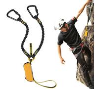 EUNEWR Juego de vía ferrata, correa de escalada para hombre, equipo de escalada (28 kN)
