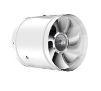 EUNEWR Ventilador axial de tubo de 100 mm de diámetro, ventilador de extracción, 25 W, para baño, inodoro, cocina, invernadero, tienda de campaña, garaje (100 mm, blanco)