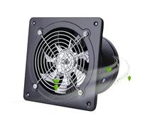 EUNEWR Ventilador extractor de tubo de 100 mm de diámetro, ventilador de baño con válvula de retorno, 140 m³/h, 25 W, ventilador axial silencioso, para casa, baño, cocina, garaje (negro)