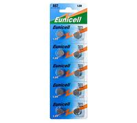 Eunicell AG7 (5 blísteres = 50 Pilas), 50 AG7 1,5 Volt