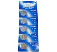 Eunicell CR2032 - Pilas de botón (5 Unidades, Litio, 3 V, 210 mAh, 1 blíster con 5 Pilas)