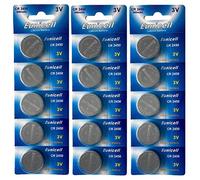 Eunicell FBA - Pilas de botón de litio (15 unidades, 3 V, 3 V, 540 mAh, 3 blísteres de 5 pilas)