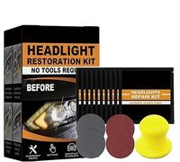 Eunmsi Headlight Restoration Kit,Resto Wipes,Automotive Headlamp Restoration Fluid Oxidized Kit,Headlight Cleaner Wipes, Polish Headlights Lens Restore Cleaner for Car (1 pcs)