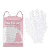 Eunmsi Howls Your Day - Guantes de limpieza para perros y gatos, guantes desechables sin agua para perros y gatos, suministros para mascotas para el cuidado diario y viajes (1 caja)