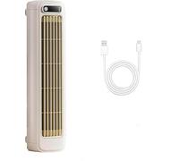 Eunmsi Mamolys Cooling Ace, Shirem Cooling Ace, Breezamax, BrizaAir Cooler, silencioso tres velocidades de viento, BrizaAC portátil, recargable, adecuado para dormitorio, oficina (beige)