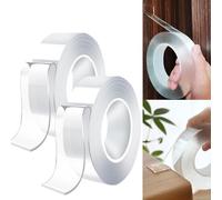 Eunmsi Nano Tape,Extra Large Double Sided Tape,Clear & Tough Nano T-ape,Traceless Waterproof Residue-Free Removal for Wall Deco,Secure Carpet,DIY Projects,Multipurpose Mounting Tapes (2 pcs)