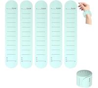Eunmsi Wearable Nurse Notepad Wristbands,to Do List Slap Bracelets,Reusable Silicone Memo Wrist Band,Memo Wrist Band Dry Erase Slap Wrist Strap for Nurse Dementia ADHD,Reminder Bracelet. (Green)
