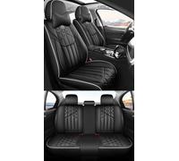 Eunncu Juego Completo de Fundas para Asientos de Coche Universales | Compatible con Airbag Lateral | Fundas Asientos Coche Delanteros y Traseros | Se Adapta a la Mayoría de los Automóvil, Negro
