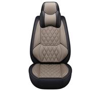 Eunncu Juego Completo de Fundas para Asientos de Coche Universales | Compatible con Airbag Lateral | Fundas Asientos Coche Delanteros y Traseros | Se Adapta a la Mayoría de los Automóvil, Beige