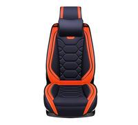 Eunncu Juego Completo de Fundas para Asientos de Coche Universales | Compatible con Airbag Lateral | Fundas Asientos Coche Delanteros y Traseros | Se Adapta a la Mayoría de los Automóvil, Naranja