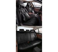 Eunncu Juego Completo de Fundas para Asientos de Coche Universales | Compatible con Airbag Lateral | Fundas Asientos Coche Delanteros y Traseros | Se Adapta a la Mayoría de los Automóvil, Negro