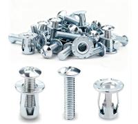 eupdd Anclaje Indemoll: 50 Piezas M4 x 20/M8 x 30mm Tacos Metálicos de Expansión para Pared Hueca, Ladrillo Hueco, Madera, Pladur y Otros Materiales de Montaje