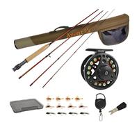 Eupheng Extreme Fly Fishing Combo Kit Starter Fly Rod and Reel Outfit, con una Funda de Viaje (9'0'' LW3/4 Fly Rod Kit)