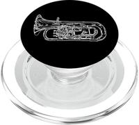 Euphonium Bombardino Bombardinero Banda de Música PopSockets PopGrip para MagSafe