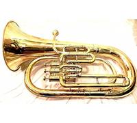 Euphonium - Pulidor de latón con 3 válvulas, tuba y boquilla con bolsa de transporte