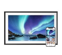 Euphro - Marco de fotos digital de 15.6 pulgadas con visualización táctil IPS de 1920 x 1080, marco de fotos digital inteligente con almacenamiento de 32 GB, fácil configuración para compartir