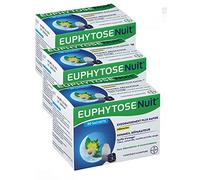 Euphytose Noche Infusion Bayer - Caja de 20 infusiones - Enjuague más rápido y somier reparador - Lote de 3 cajas de 20 bolsas (3)