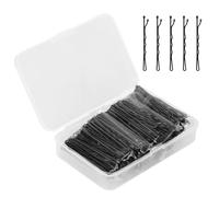 Eupneicu 150 Piezas Horquillas, pasador de pelo invisible, Sujeción Segura Horquillas para el Cabello, Adecuado para horquilla de niñas, peluquería [negro]