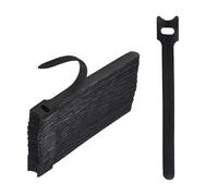 Eupneicu Bridas Reutilizables Para Cables [50 Piezas], Correas Multiusos, Ajustable Ataduras, Para Oficina, Hogar, Jardín Y Más [Negro]