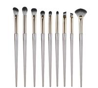 Eupneicu Brochas De Maquillaje Profesional, Kit De Brochas Para Sombras, Delineado, Difuminado - La Mejor Elección Esencial De 9 Piezas, Juego De Brochas De Maquillaje Profesional [Oro]