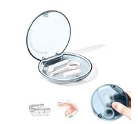 Eupneicu Caja De Retención De Ortodoncia, Caja De Retenedor, Caja De Dentaduras, Caja De Retención De Ortodoncia, Caja Ferula Dental Para Funda Dentadura Resistente [Azul]