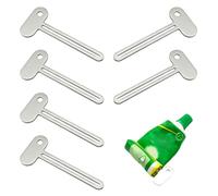 Eupneicu Exprimidor De Tubos De Acero Inoxidable [ 6 Piezas ], Exprimidor De Pasta De Dientes De Metal, Apto para Pasta De Dientes, Crema De Manos, Mostaza