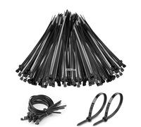 Eupneicu Nylon Bridas, Juego De Bridas 200 Piezas, Negras Para Cables Profesionales, Cables Para Oficina, Hogar, Exteriores