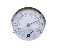 Eupneicu Termohigrómetro Analógico Para Interiores, Redondo Termohigrómetro De Doméstico 2 En 1, Higrómetro Termómetro Análogo Para Jardín Ambiente Temperatura Humedad