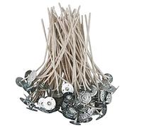 EUPNHY Mechas de Vela de la Serie CD para Velas de Soja, 100 mechas de CD de 12 de 6 Pulgadas, mechas de algodón y Papel para Hacer Velas.