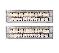 EUPSIIU 2 piezas Dentaduras Postizas Instantáneas Carillas Dentales Dentadura Postiza Perfecta Dientes Postizos Temporales para Hombres Mujeres Decoración Utilería para Halloween (2 piezas)