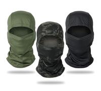 EUPSIIU 3 Piezas Máscara de Pasamontañas,Bufanda de Verano, Protector UV, Bufanda de esquí para Motocicleta Hombre y Mujer,Pasamontañas Moto, Ligero Suave Transpirable (FR/ES, Letras, S, M, Negro)