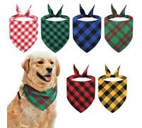 EUPSIIU 6 Piezas Bandanas de Perros Bufanda de Mascota Baberos Triangulares Cumpleaños Bandanas de Mascotas Triángulo para Perros para Cachorros Decoración de Cumpleaños Regalo de Perros (6 Piezas)