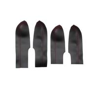 EUQIXMR Cubierta Panel Puerta Reposabrazos Coche Molduras Para Civic 8ª Generación 2006 2007 2008 2009 2010 2011(Línea negra-roja)