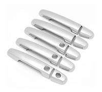 EUQIXMR Pegatina Embellecedora Cubierta Manija Puerta Para RAV4 RAV 4 2006 2007 2008 2009 2010 2011 2012 Manijas puertas exteriores automóviles(Silver 1K 3B 12)