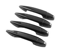 EUQIXMR Pegatinas Cubierta Manija Puerta Coche Para G20 G30 G32 F30 X1 F48 X2 F39 X3 G01 X4 G02 X5 F15 G05 G07 Manijas puertas exteriores automóviles(C Negro de carbón)