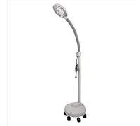 EUQKKWLOY Lámpara de pie con Lupa LED de 3 aumentos, lámpara de Belleza con Soporte rodante de 5 Ruedas y Brazo Flexible Ajustable.