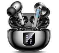 EUQQ ANC Wireless Bluetooth 5.4 Headphones, 36H Playtime LED Display, Transparency Mode Headphones cancelación de Ruido, iOS Androidwith Deep Bass Auriculares inalámbricos